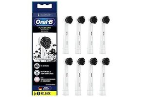 Oral B Pure Clean Charcoal Opzetborstels - 8 stuks