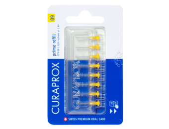 Curaprox Rager Prime Refill 09 Geel 4,0 mm | 8 stuks
