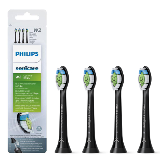 Philips Sonicare Opzetborstels Optimal Zwart - Kiesrijk