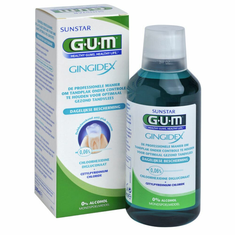 GUM 0,06% Chloorhexidine Mondspoeling | 300 ml - Kiesrijk
