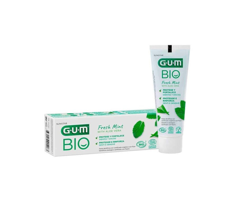 GUM Bio Tandpasta 75 ml - Fresh Mint/Aloe Vera