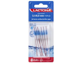 Lactona Ragers EasyDent Type B 3,1-8,0 mm | Rood | 8 stuks