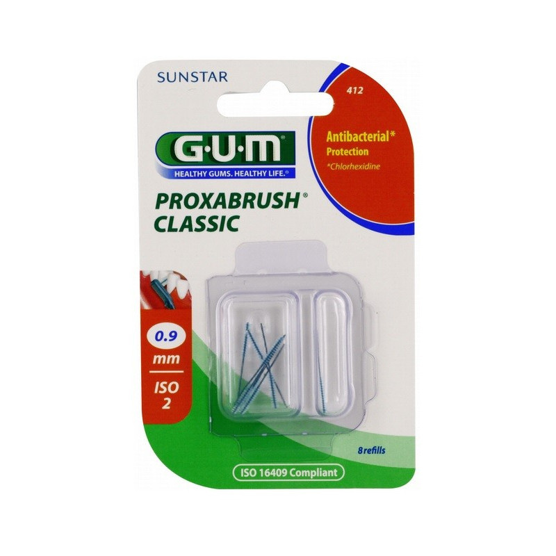 GUM Proxabrush Classic 0.9mm refills 412 - 8 stuks