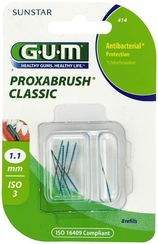 GUM Proxabrush Classic 1.1mm refills 414 - 8 stuks