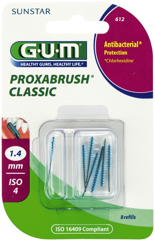 GUM Proxabrush Classic 1.4mm refills 612 - 8 stuks
