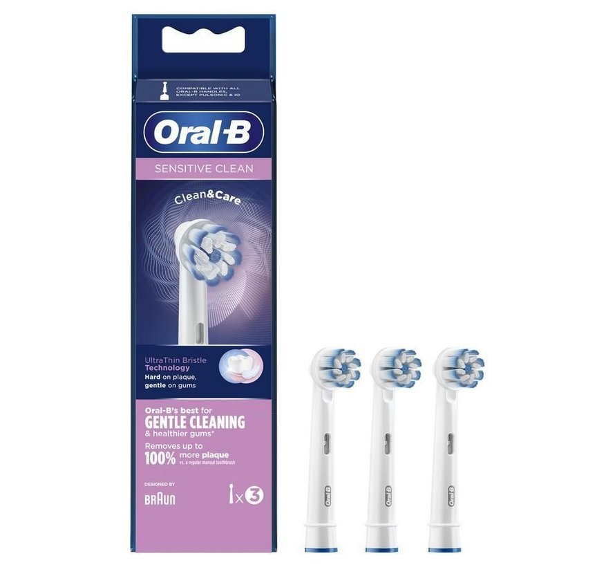 Oral B Opzetborstels Sensitive Clean - 3 Stuks