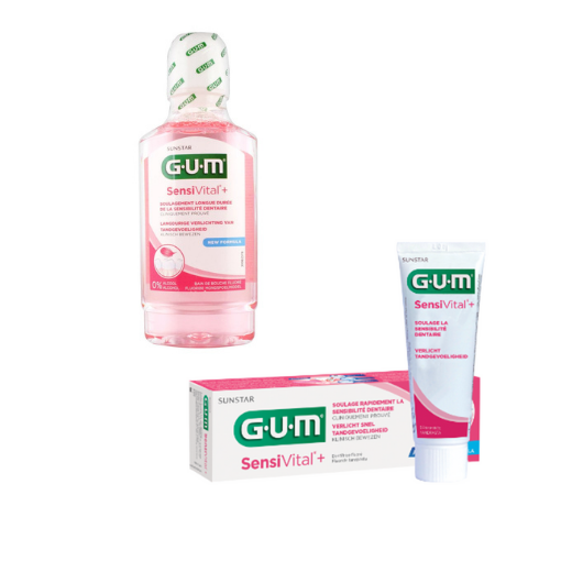GUM SensiVital+ Mondwater + Tandpasta - Voordeelverpakking