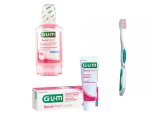 GUM SensiVital+ Voordeelpakket - Mondwater + Tandpasta + Tandenborstel