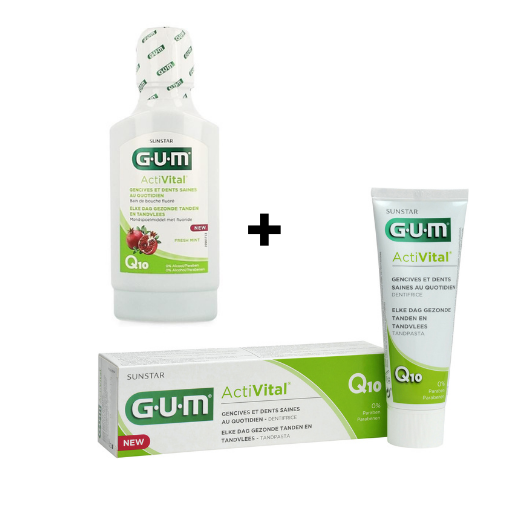 GUM Activital Tandpasta + Mondwater - Voordeelverpakking