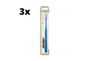 3x Jordan Tandenborstel Green Clean Soft - Voordeelverpakking