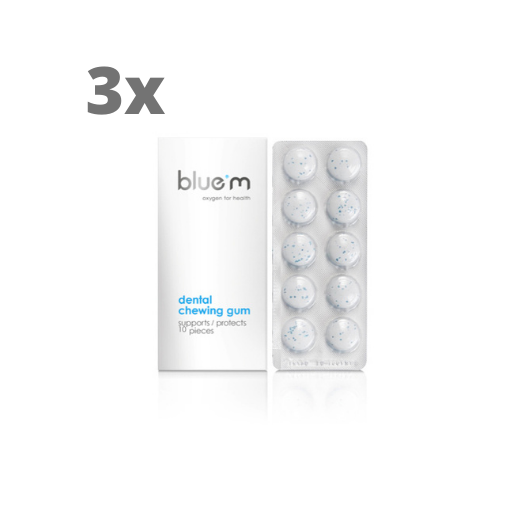 3x BlueM Dentale Kauwgom - Voordeelverpakking