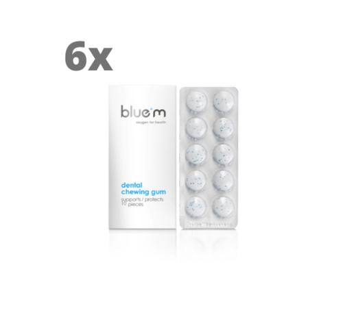 Bluem 6x BlueM Dentale Kauwgom - Voordeelverpakking