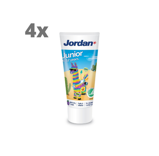 8x Jordan Tandpasta Junior 6-12 jaar 50 ml