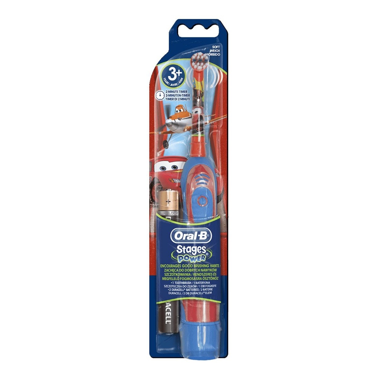 Oral-B Stages Power Kids tandenborstel op batterijen met Disney Cars (1 stuk)