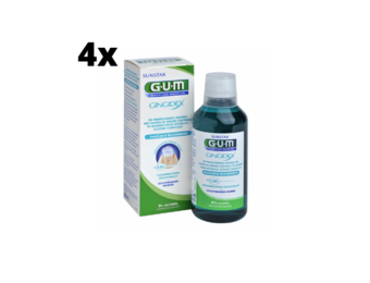 4x GUM Gingidex 0.06% Chloorhexidine Mondspoeling - Voordeelverpakking