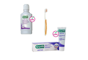 GUM Ortho Voordeelpakket - Mondwater + Tandpasta + Tandenborstel