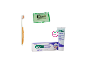 GUM Ortho Voordeelpakket - Tandpasta + Tandenborstel + Wax