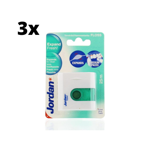 3x Jordan Flosdraad Expand Floss - 25 meter