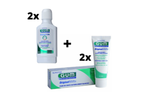 GUM Original White Voordeelpakket - 2x Mondwater + 2x Tandpasta