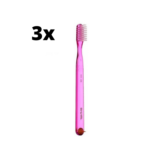 3x GUM Tandenborstel Classic Compact Soft 409