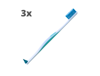 3x Lactona Tandenborstel M Easycomfort Extra Soft met tip