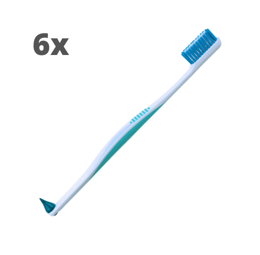 6x Lactona Tandenborstel M Easycomfort Extra Soft met tip