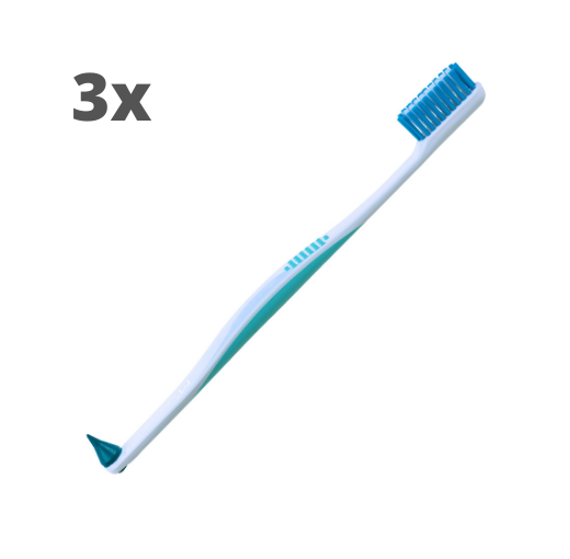 3x Lactona Tandenborstel M Easycomfort Medium met tip