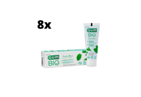 GUM Bio Tandpasta Fresh Mint/Aloe Vera - 8 x 75ml - Voordeelverpakking