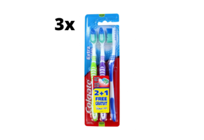 Colgate Tandenborstel Extra Clean - 3 x 3 stuks - Voordeelverpakking