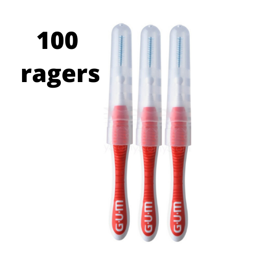 Gum Travler Ragers 0.8mm Rood - 2 x 50 stuks - Voordeelverpakking