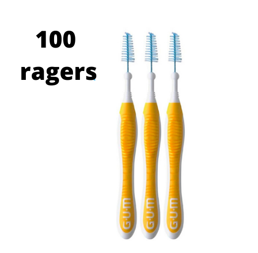 Gum Travler Ragers 1.3mm Geel - 2 x 50 stuks - Voordeelverpakking