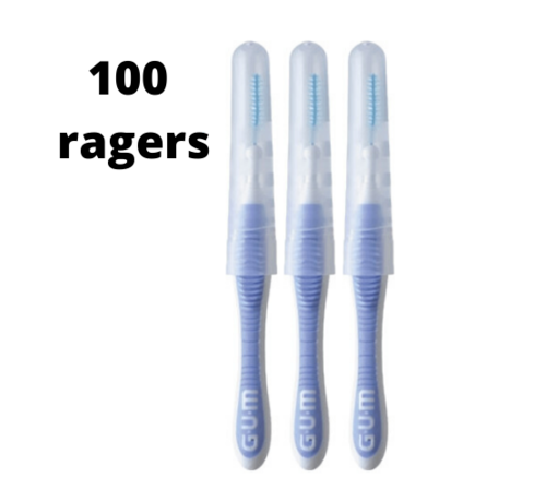 GUM Gum Travler Ragers 0.6mm Lila - 2 x 50 stuks - Voordeelverpakking