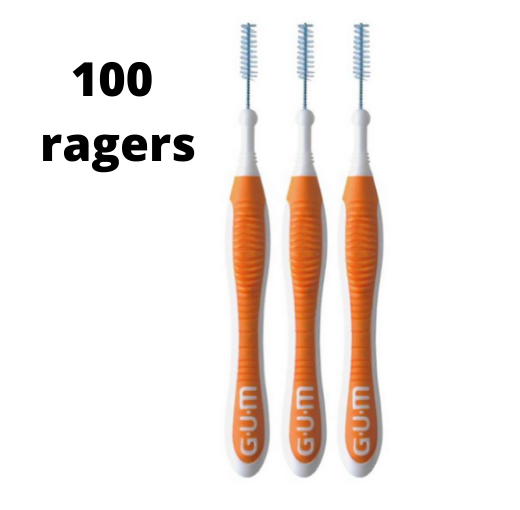 Gum Travler Ragers 0.9mm Oranje - 2 x 50 stuks - Voordeelverpakking