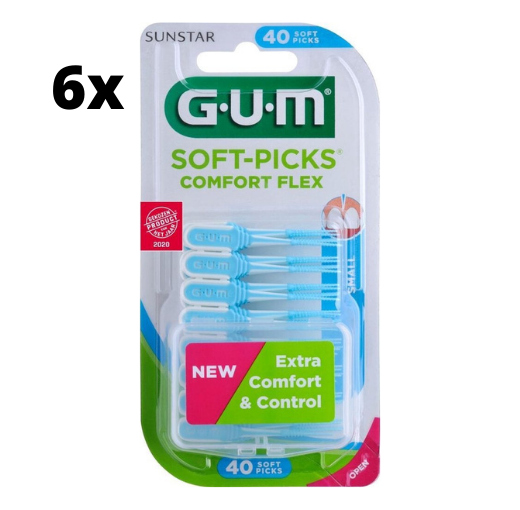 Gum Soft-Picks Comfort Flex Small - 6 x 40 Stuks - Voordeelverpakking