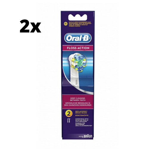 2x Oral-B Floss Action Opzetborstels - 2 stuks