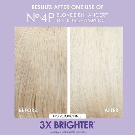 10x Olaplex No.4P Blonde Enhancer Toning Shampoo - Jongens en meisjes - Alle haartypes - Blondines - Gekleurd haar - Normaal haar