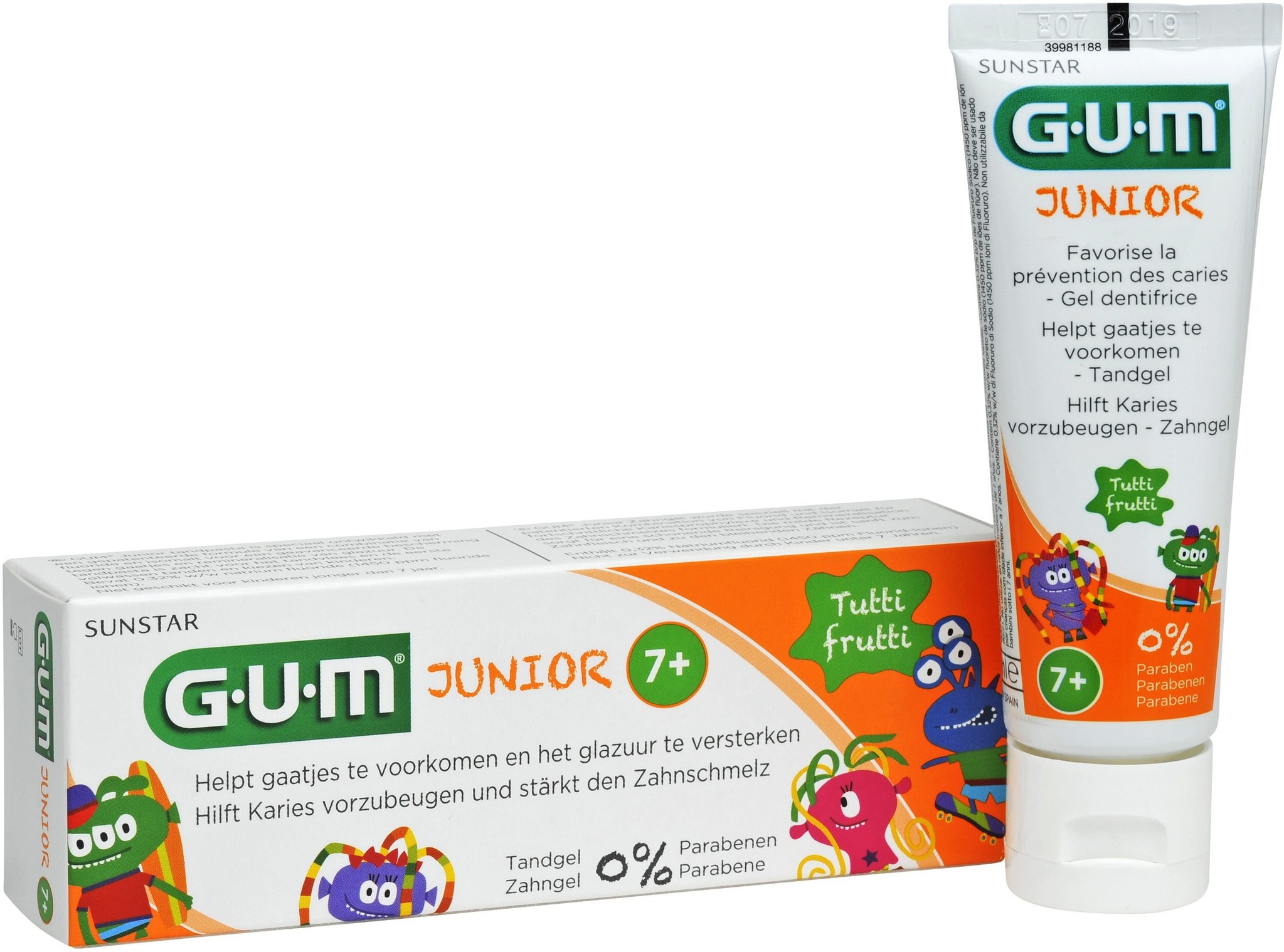 3x GUM Tandpasta Junior 50 ml