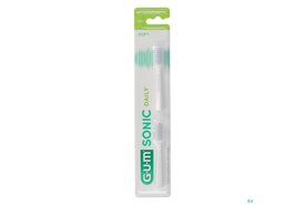 GUM Opzetborstels  Sonic Daily Wit | 2 stuks