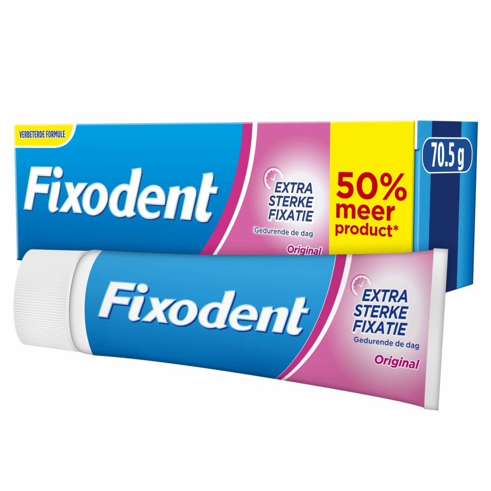 Fixodent Kleefpasta Original - 70,5 gram - Verbeterde formule 2022