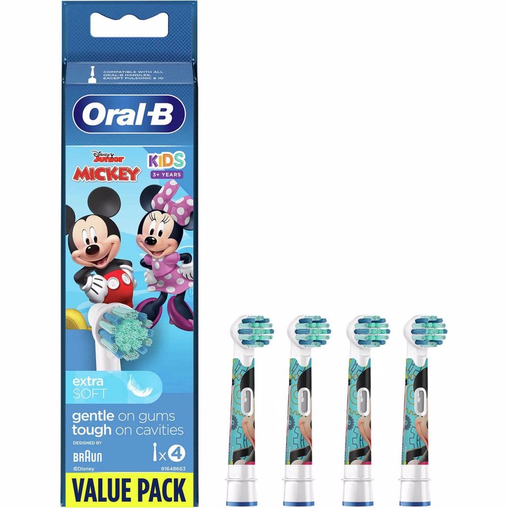 Oral B Stages Power Kids Opzetborstels Mickey Mouse - 4 stuks