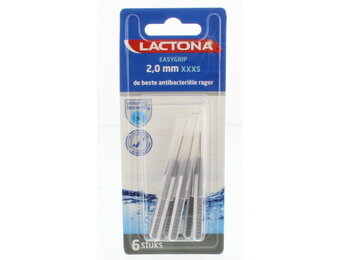 Lactona Ragers EasyGrip Recht XXXS 2mm Grijs - 6 stuks