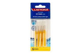Lactona Ragers EasyGrip Recht XXS 2.5mm Geel - 6 stuks