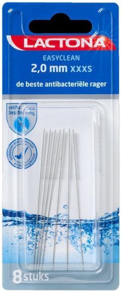 Lactona Ragers EasyClean XXXS 2.0mm Zilver - 8 stuks