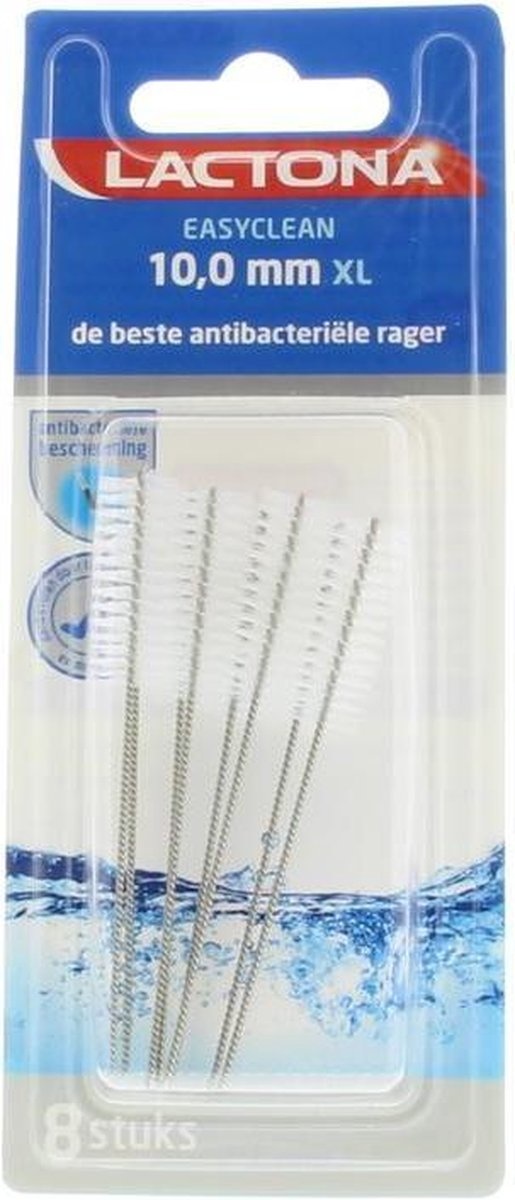 Lactona Ragers EasyClean XL 10.0mm Transparant - 8 stuks