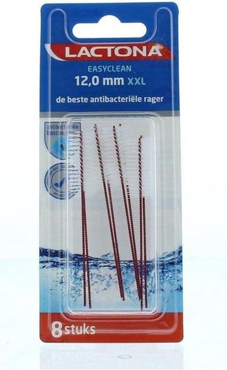 Lactona Ragers EasyClean XXL 12.0mm Donkerrood - 8 stuks