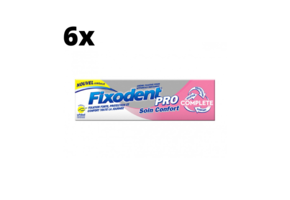 Fixodent Pro Complete Zorg & Comfort Kleefpasta - 6 x 47 gram - Voordeelverpakking