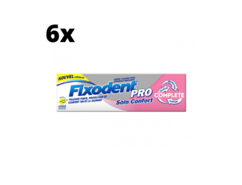 Fixodent Pro Complete Zorg & Comfort Kleefpasta - 6 x 47 gram - Voordeelverpakking