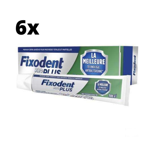Fixodent Pro Plus Duo Bescherming Kleefpasta - 6 x 40 gram - Voordeelverpakking