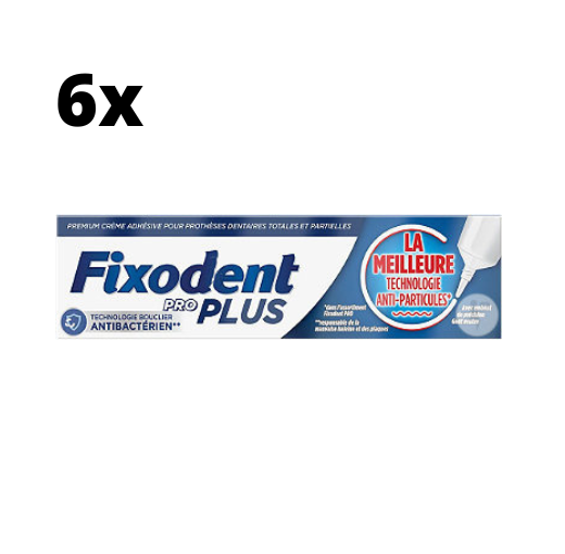 Fixodent Pro Plus Anti-Voedselresten Kleefpasta - 6 x 40 gram - Voordeelverpakking