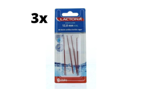 Lactona Ragers EasyClean XXL 12.0mm Donkerrood - 3 x 8 stuks - Voordeelverpakking